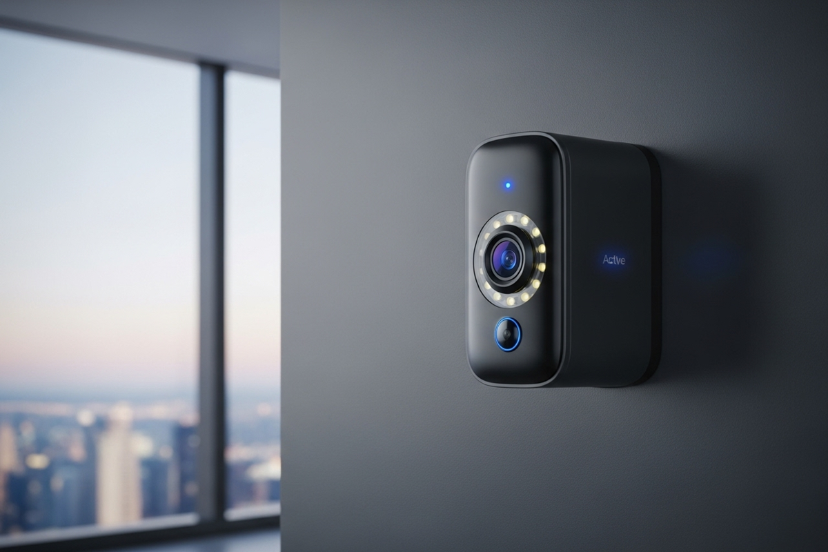 Caméra surveillance intelligente reconnaissance faciale IA et sécurité privée entreprise